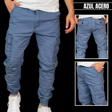 Cargar imagen en el visor de la galería, Jogger en dril licrado tipo cargo👖