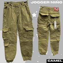 Cargar imagen en el visor de la galería, Jogger en dril para niño