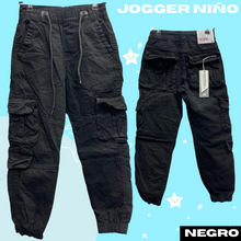 Cargar imagen en el visor de la galería, Jogger en dril para niño