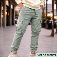 Cargar imagen en el visor de la galería, Jogger en dril licrado tipo cargo👖