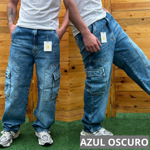 Pantalón cargo en Jeans