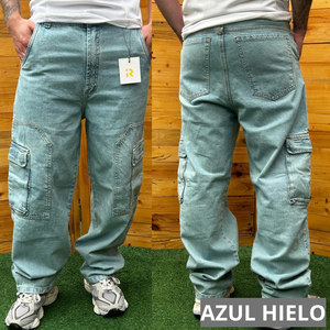 Pantalón cargo en Jeans