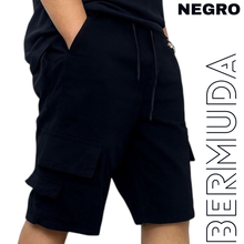 Cargar imagen en el visor de la galería, Bermuda en dril licrado